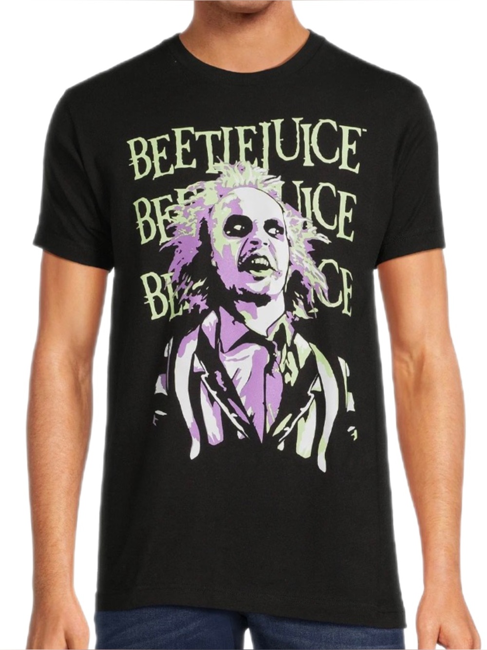 Beetlejuice Black Graphic Tee - 3XL XXXL